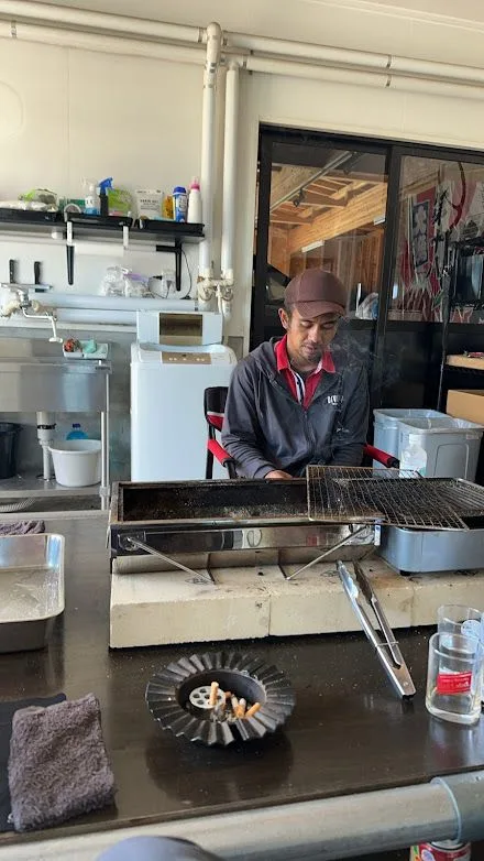 BBQ調理中